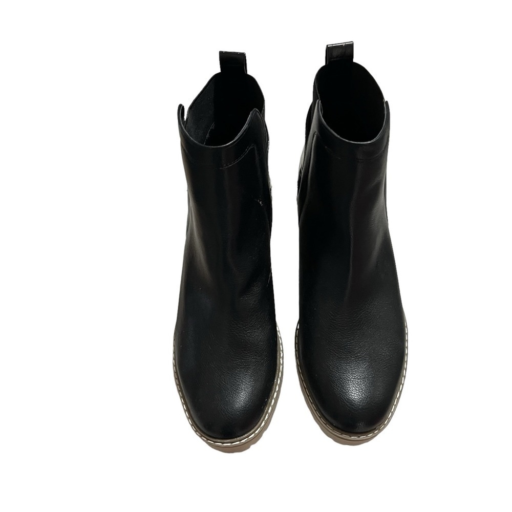 DV Dolce Vita Reilly Wedge Lug Chelsea Booties Black Size 11 Women’s - Picture 4 of 10